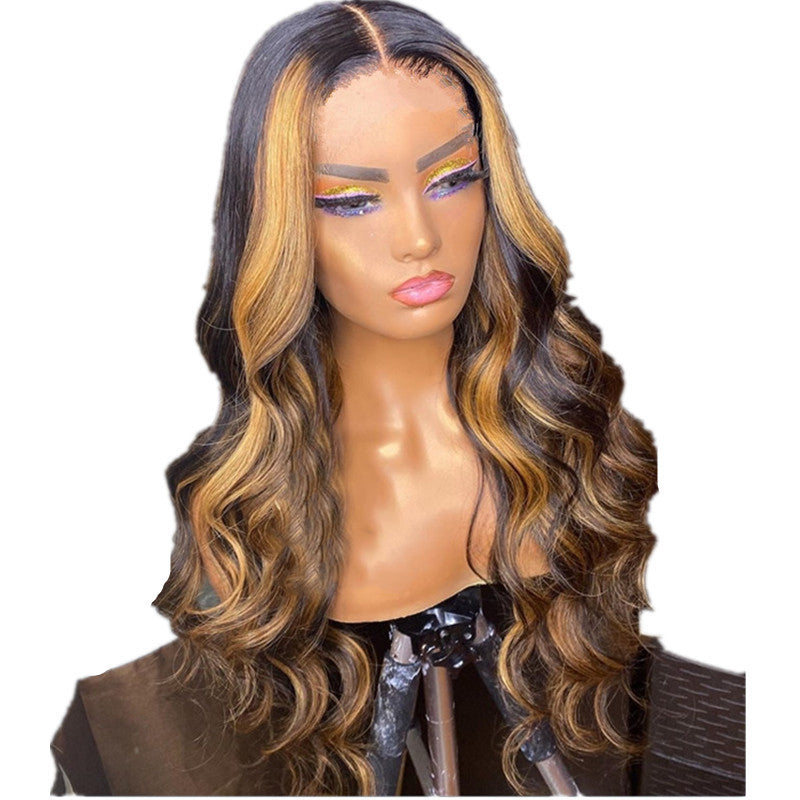 Wig Black-Brown Gradient body wave  Hair