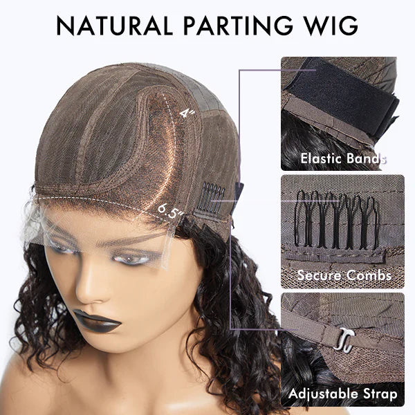 Bouncy Left C Part Loose Wave Glueless Minimalist HD Lace Wig Ready To Go