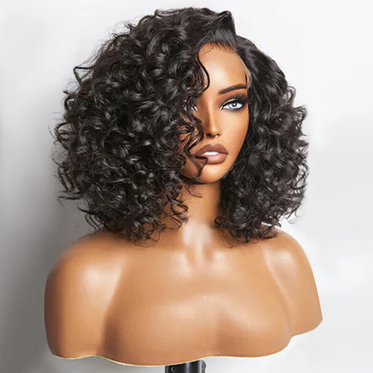 Bouncy Left C Part Loose Wave Glueless Minimalist HD Lace Wig Ready To Go